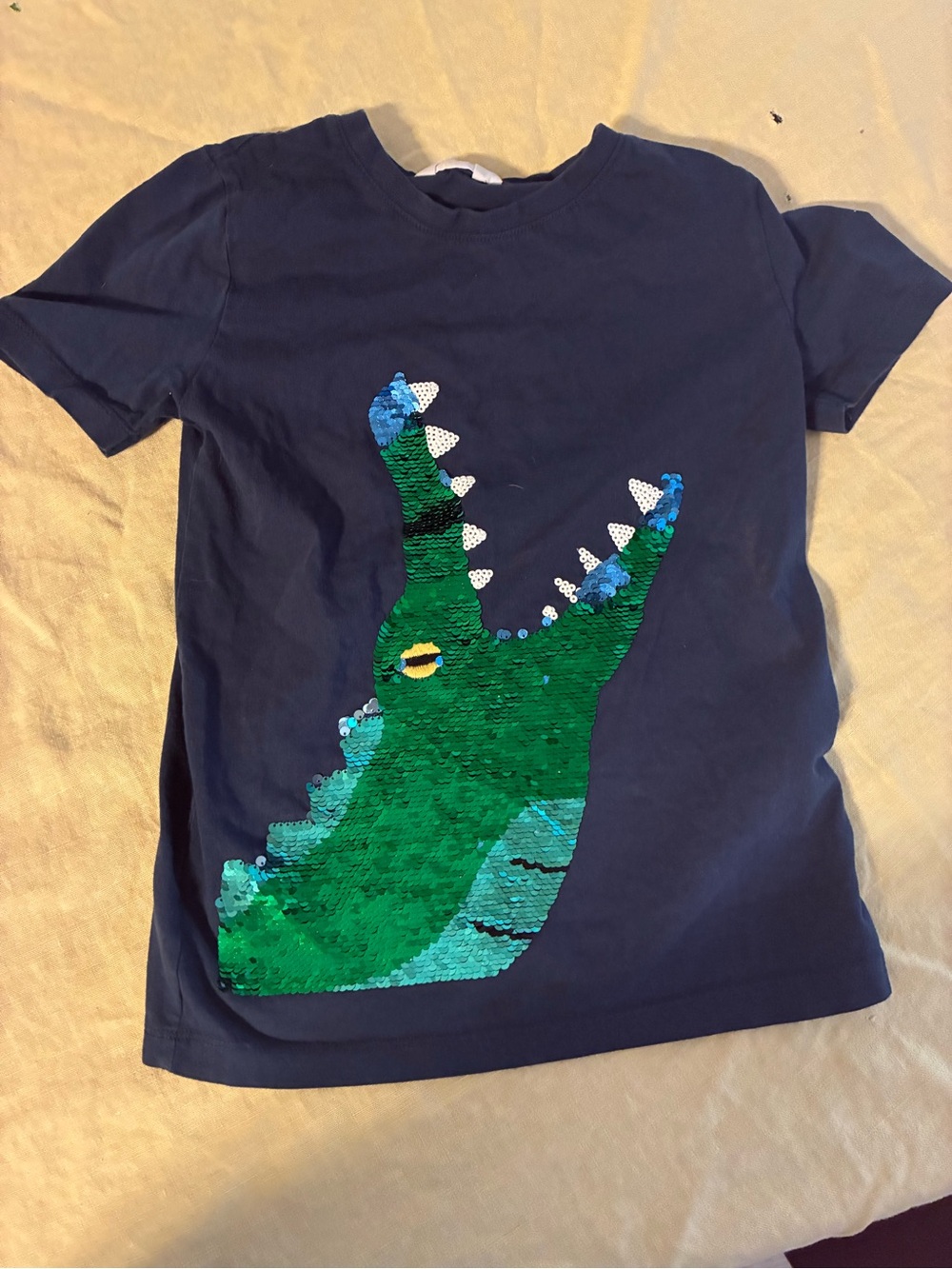 H&M Boy’s 8-10 Sequin Crocodile T-shirt
